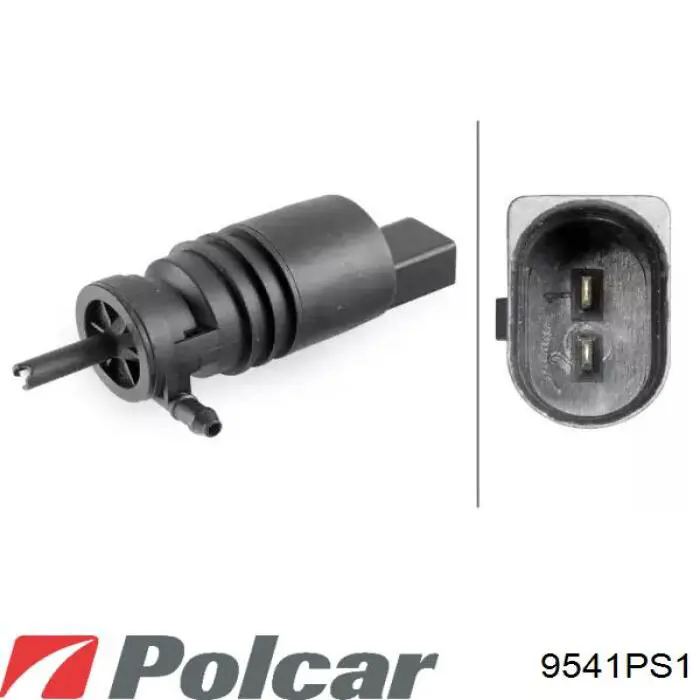 9541PS1 Polcar Bomba de agua de lavado, lavado de parabrisas, delantera
