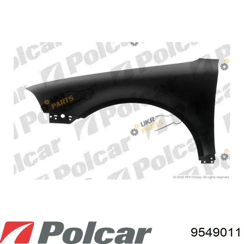 9549011 Polcar Aleta delantera izquierda