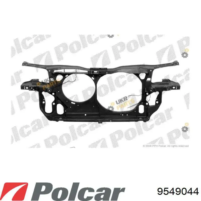 9549044 Polcar Soporte de radiador completo (panel de montaje para foco)