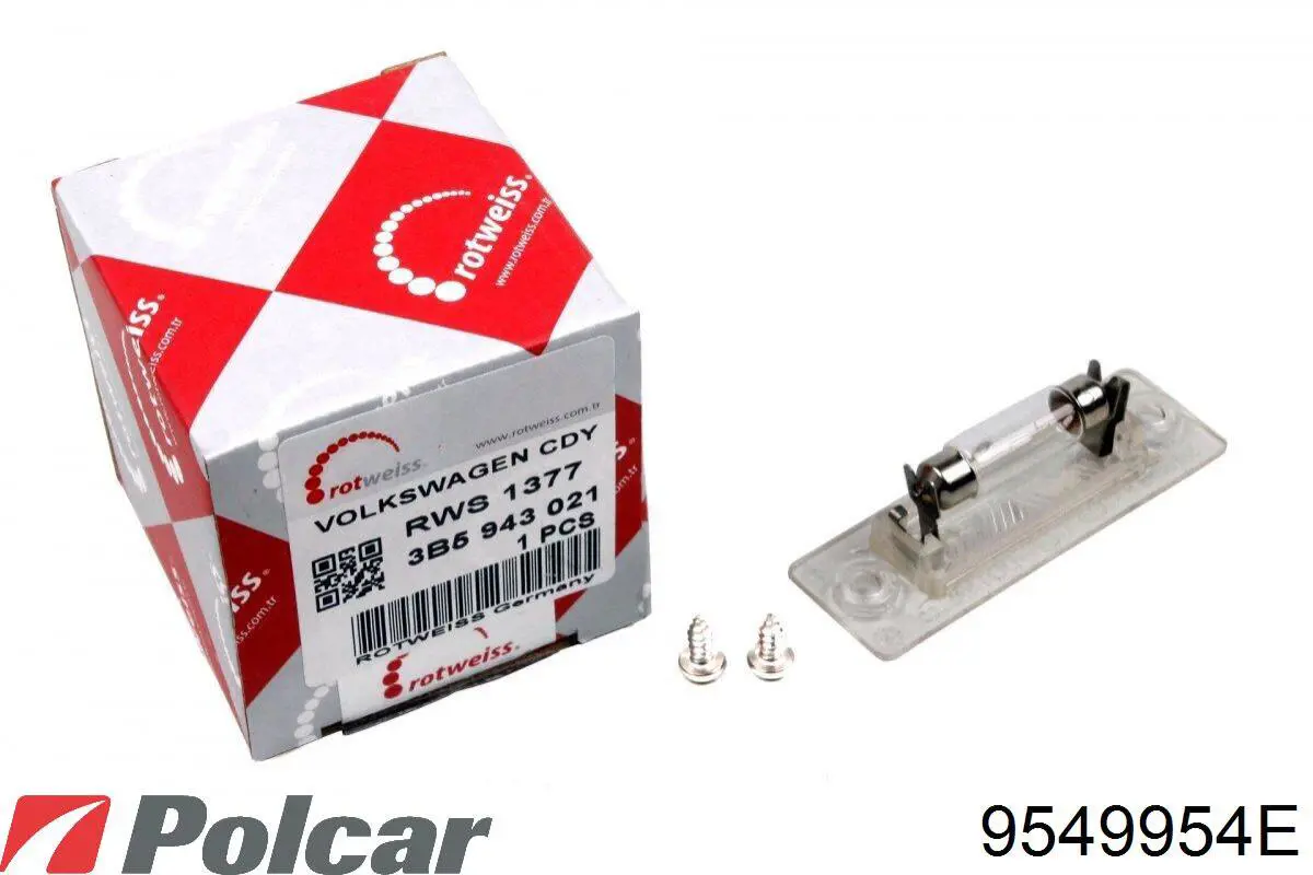 Luz matricula 9549954E Polcar