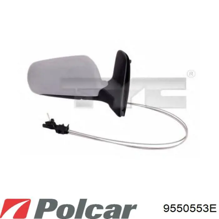 9550553E Polcar cristal de espejo retrovisor exterior derecho