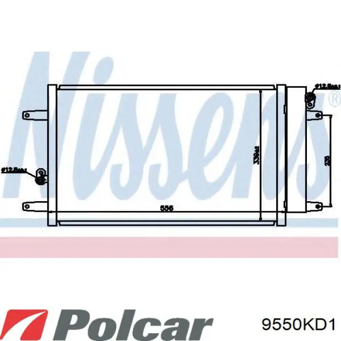 9550KD-1 Polcar receptor-secador del aire acondicionado