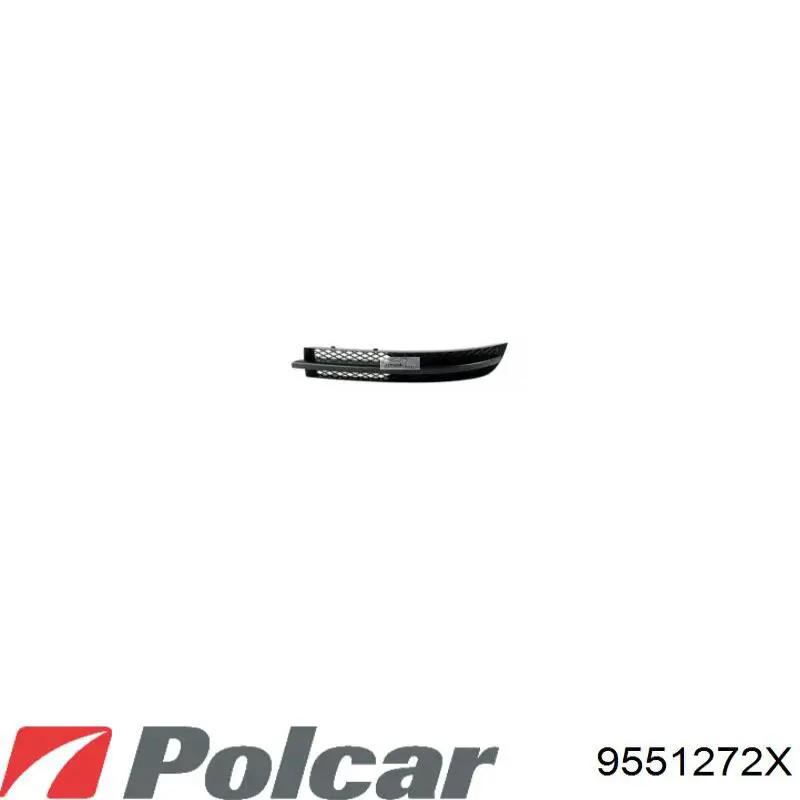Tapa de rejilla de faro antiniebla delantero derecho 9551272X Polcar