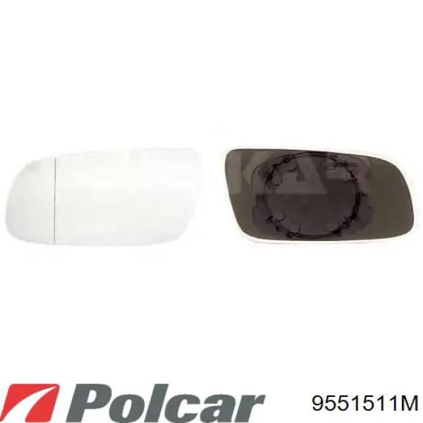 9551512M Polcar espejo retrovisor izquierdo