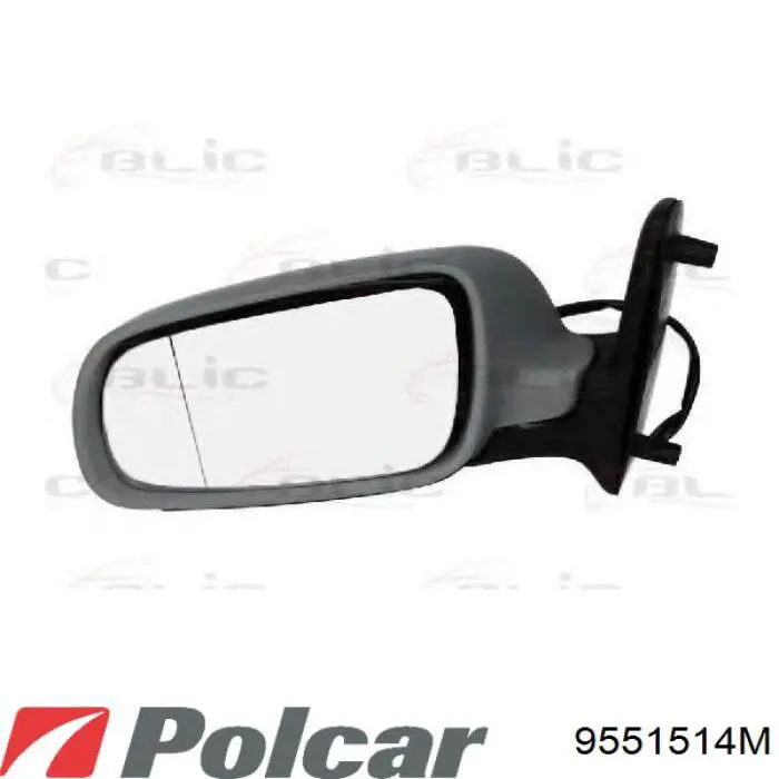 9551514M Polcar espejo retrovisor izquierdo