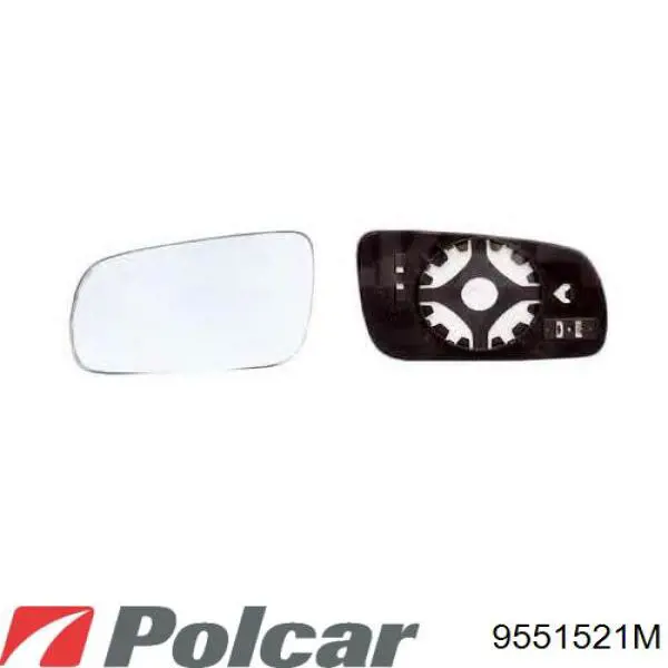 9551521M Polcar espejo retrovisor derecho