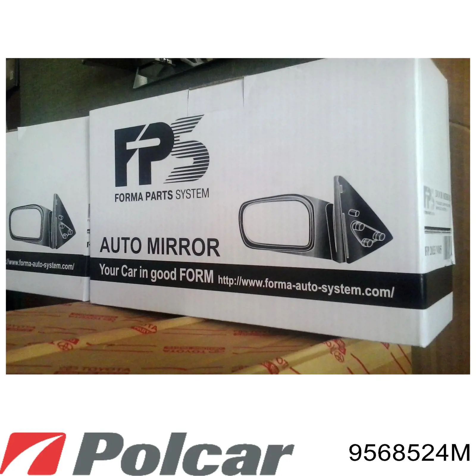 9568524M Polcar espejo retrovisor derecho