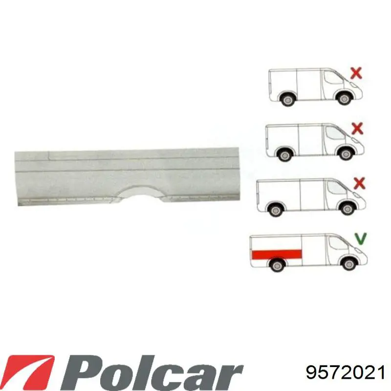 3077654 VAN Wezel arco de rueda, panel lateral, derecho