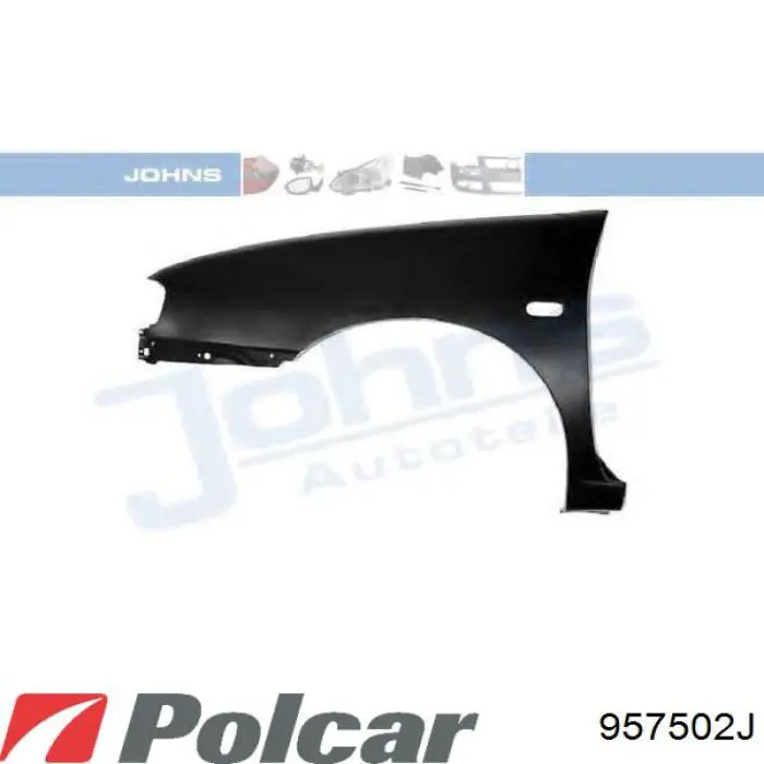 957502J Polcar guardabarros delantero derecho