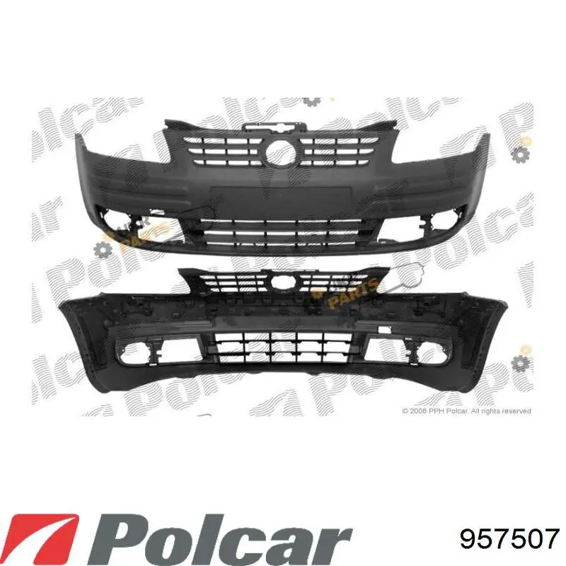 957507 Polcar Paragolpes delantero