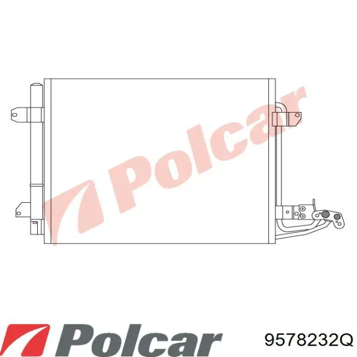 957823-2Q Polcar bastidor radiador (armazón)