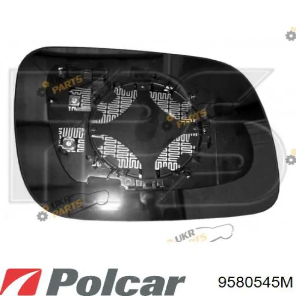 9580545M Polcar cristal de espejo retrovisor exterior izquierdo