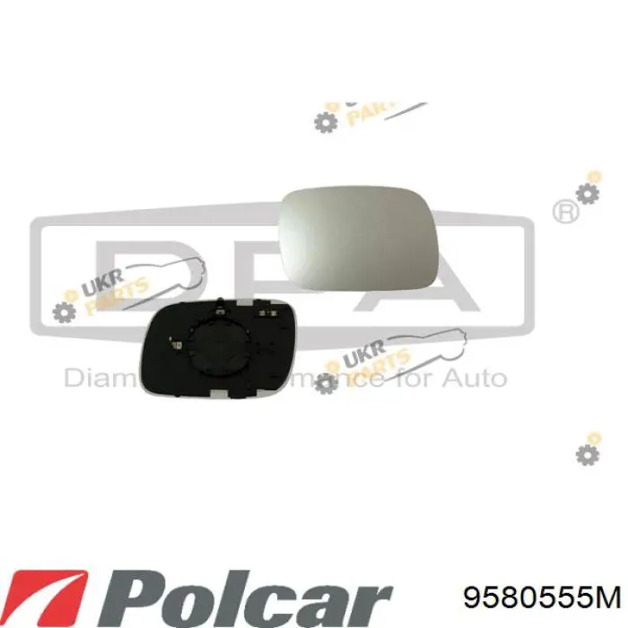 9580555M Polcar cristal de espejo retrovisor exterior derecho