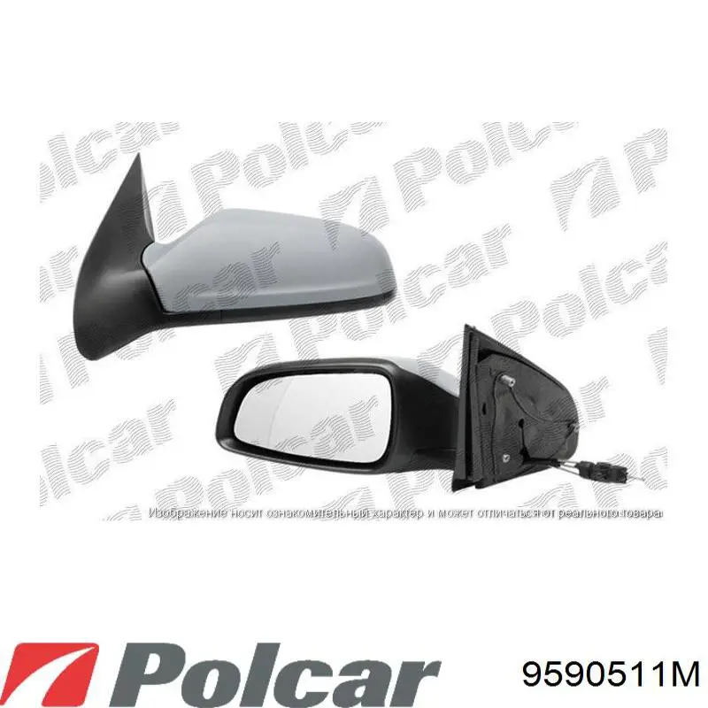 9590511M Polcar espejo retrovisor izquierdo