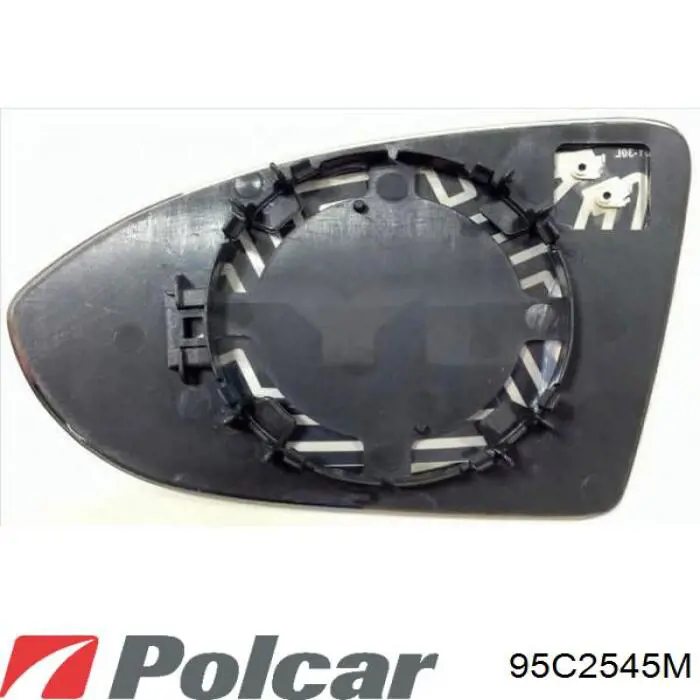 Cristal de espejo retrovisor exterior izquierdo 95C2545M Polcar