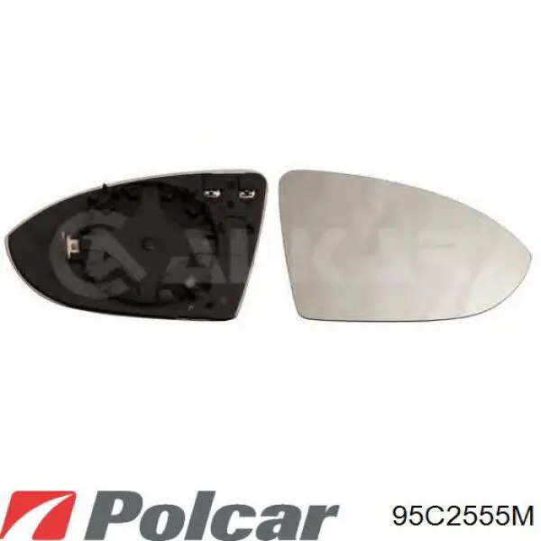 95C2555M Polcar cristal de espejo retrovisor exterior derecho