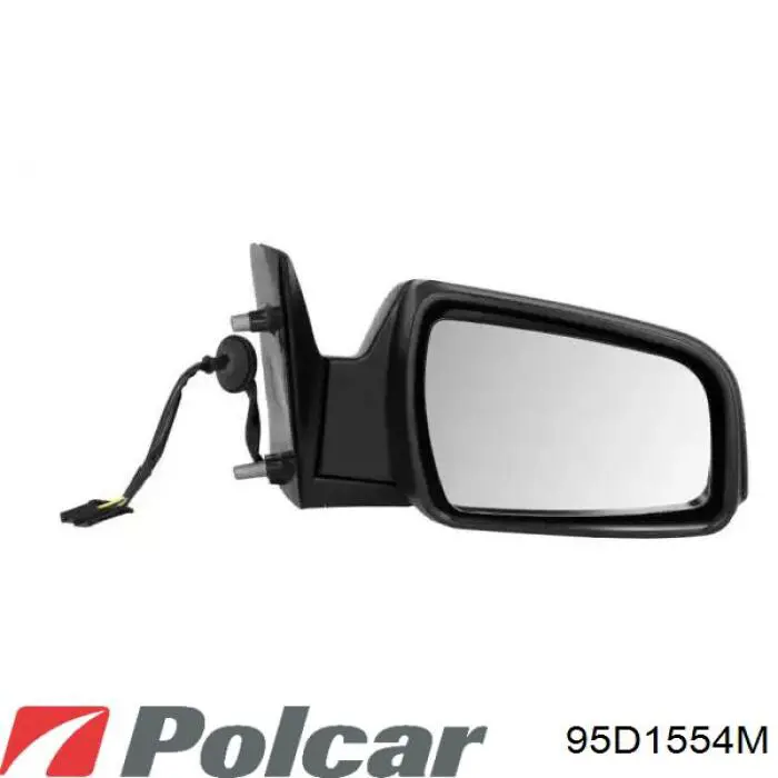 95D1554M Polcar Cristal de espejo retrovisor derecho