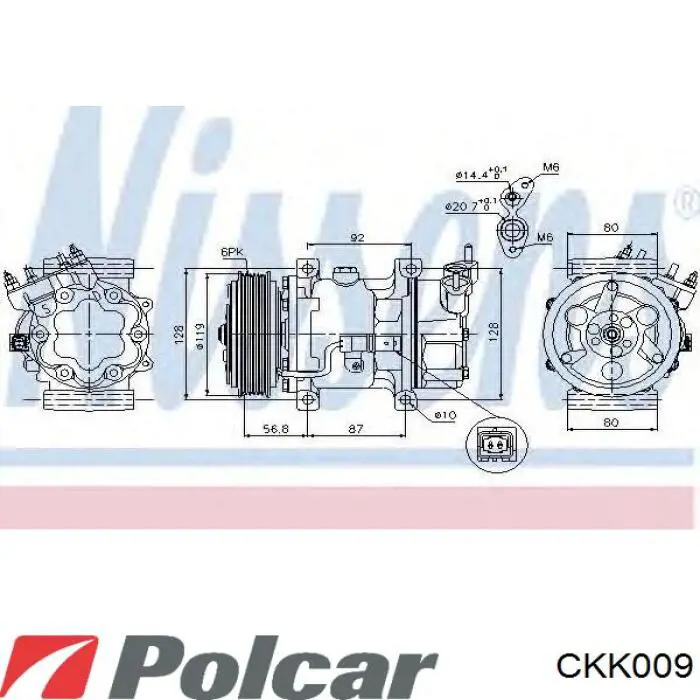 Compresor ac Polcar CKK009 precio, desde 56,63 EUR