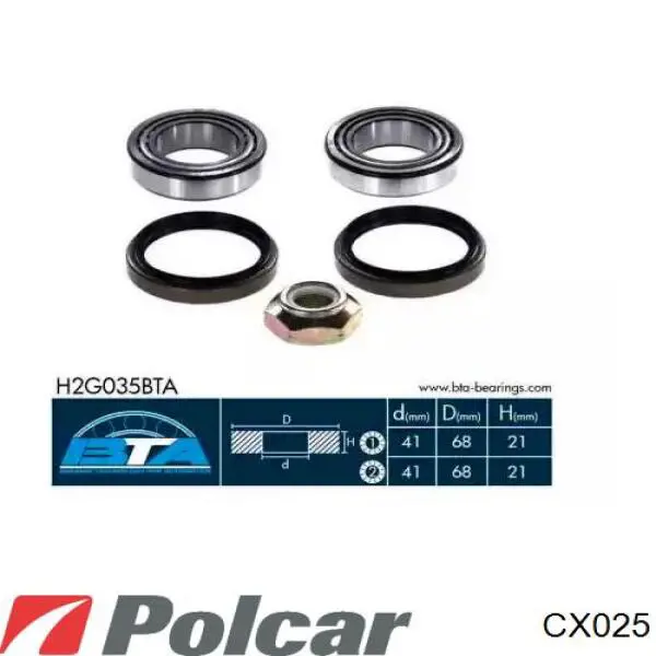 Cojinete de rueda trasero Ford Sierra 1 GBC