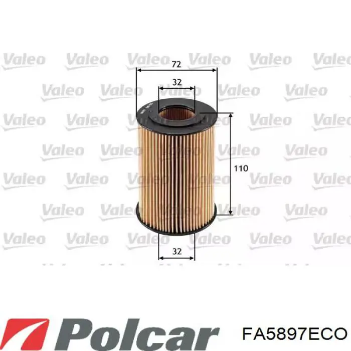 FA5897ECO Polcar caja, filtro de aceite