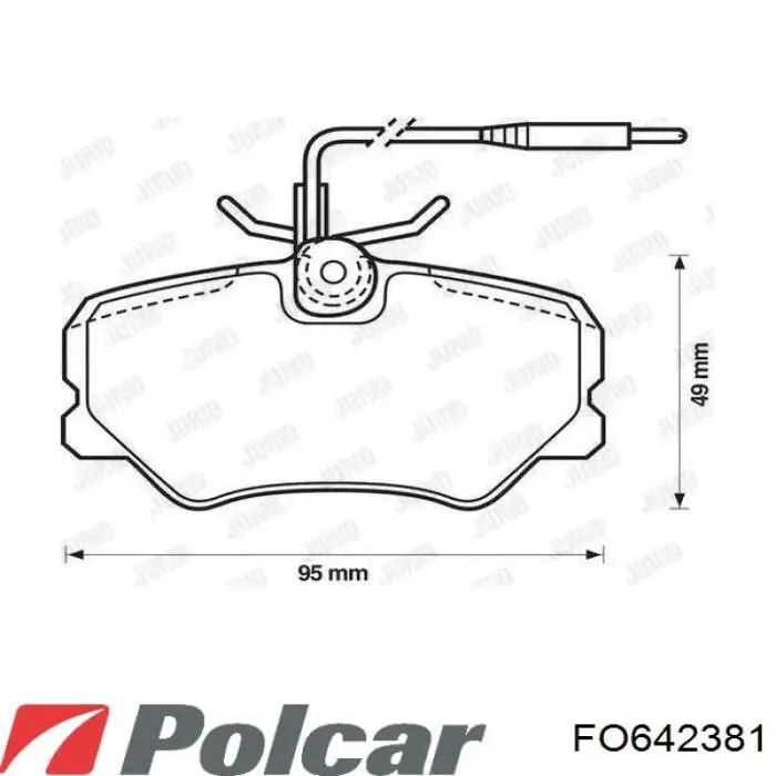 FO642381 Polcar pastillas de freno delanteras