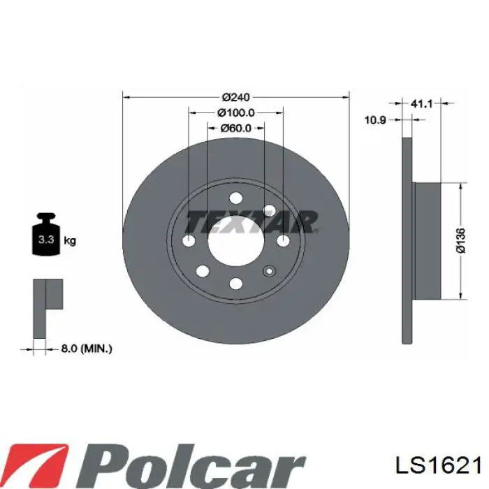 H59041 Brembo zapatas de frenos de tambor traseras