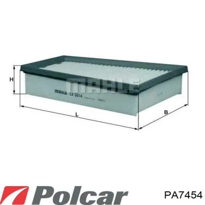 PA7454 Polcar filtro de aire