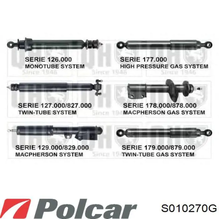 S010270G Polcar amortiguador delantero