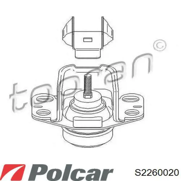Soporte motor delantero Renault Kangoo 1 KC0, KC1