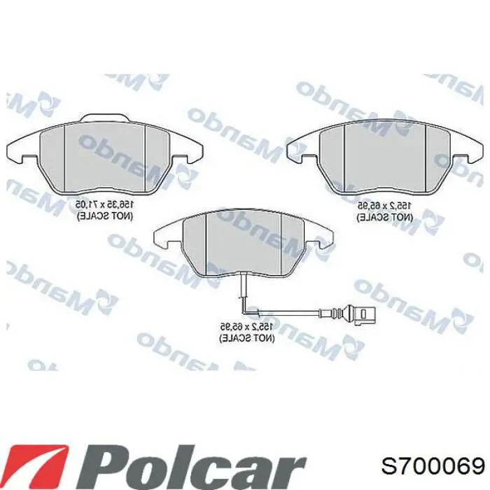 S70-0069 Polcar pastillas de freno delanteras