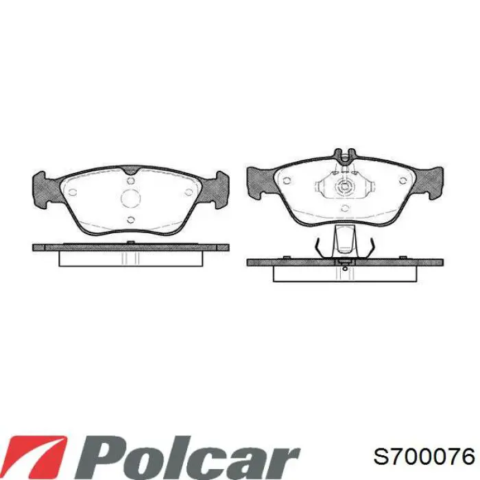 S70-0076 Polcar pastillas de freno delanteras