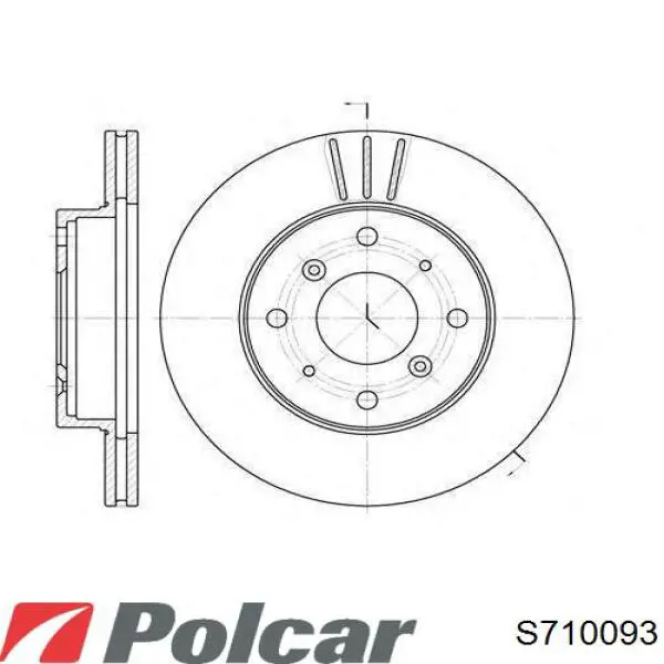 S71-0093 Polcar freno de disco delantero