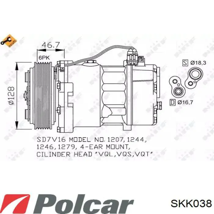 Comprar 701820805Q VAG Compresor de aire acondicionado coche