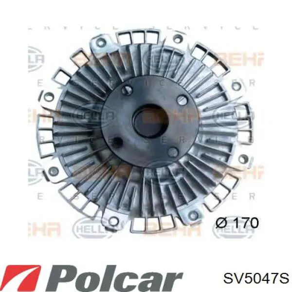 SV-5047S Polcar embrague, ventilador del radiador