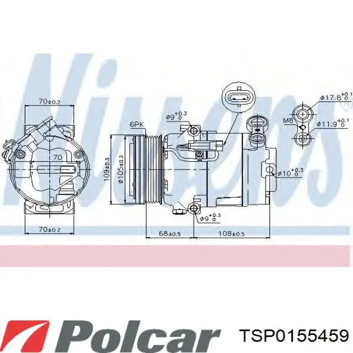 TSP0155459 Polcar compresor de aire acondicionado