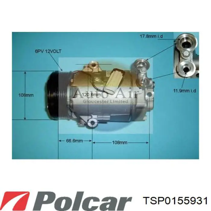 TSP0155931 Polcar compresor de aire acondicionado