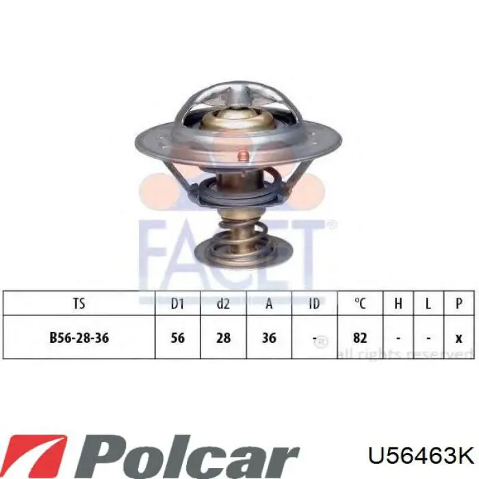 U56463K Polcar termostato, refrigerante