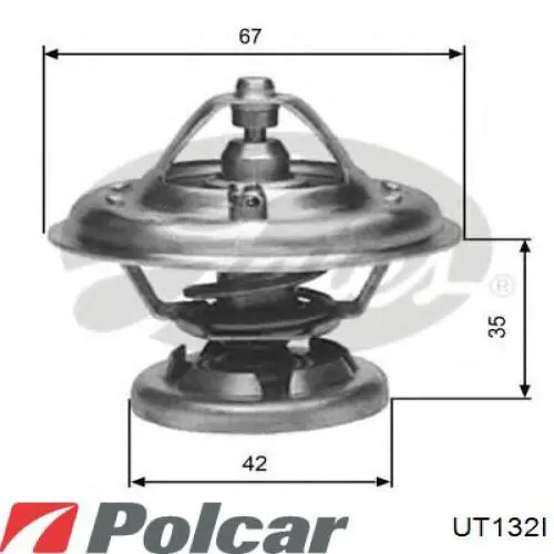 Caja de termostato UT132I Polcar