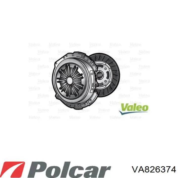 VA826374 Polcar kit de embrague (3 partes)