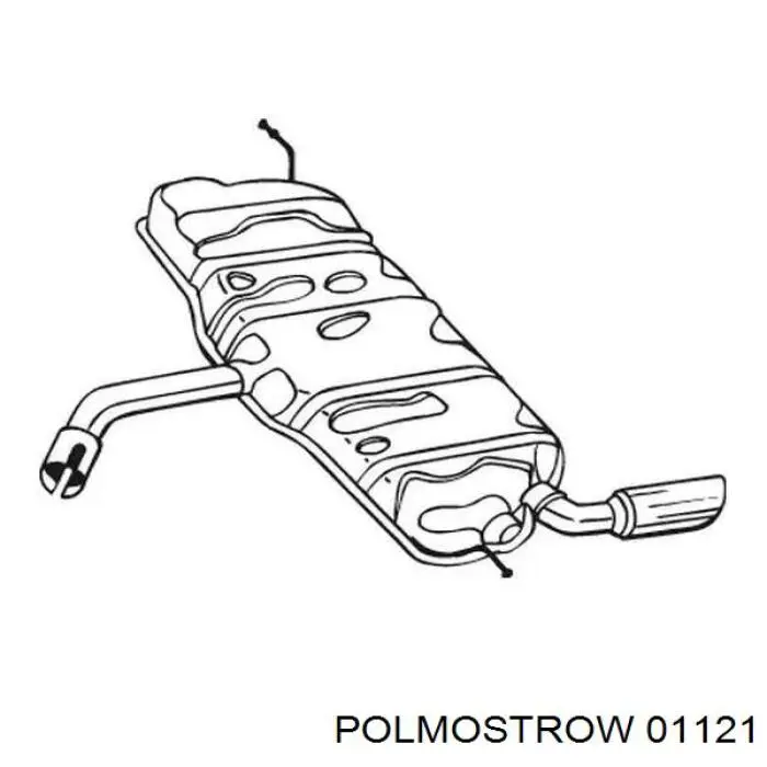 01121 Polmostrow silenciador posterior