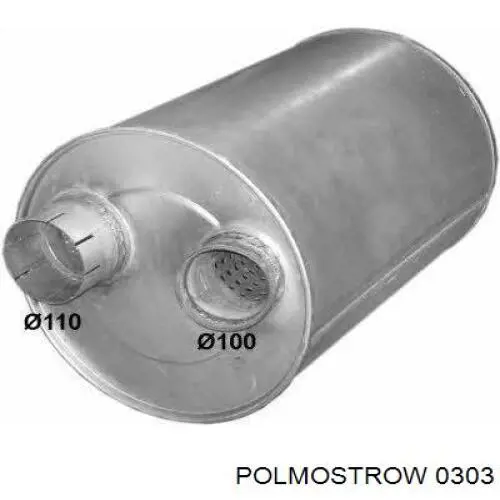 Silenciador trasero Polmostrow 0303 precio, desde 71,62 EUR