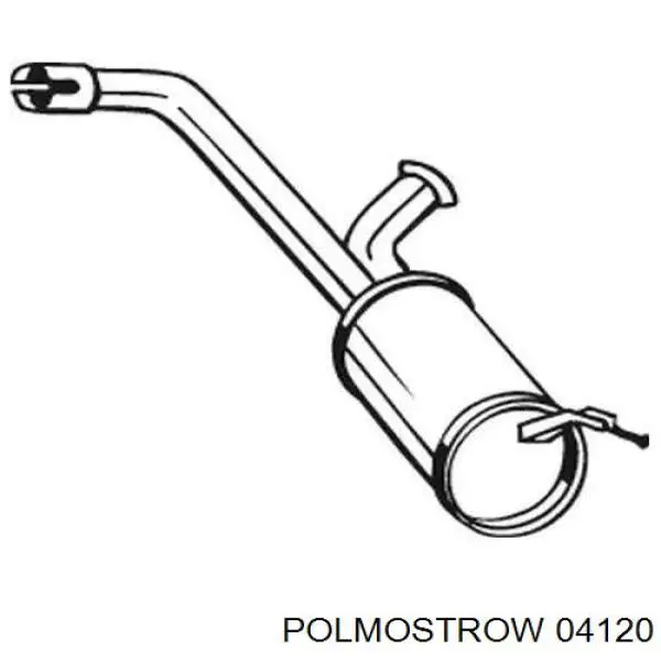 04.120 Polmostrow silenciador posterior