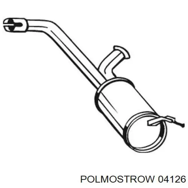 00001726Z4 Peugeot/Citroen silenciador posterior