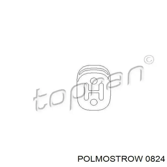 0824 Polmostrow Silenciador trasero