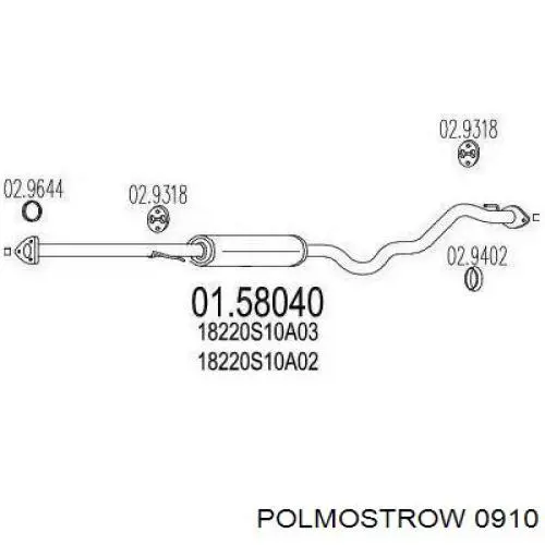 09.10 Polmostrow silenciador del medio