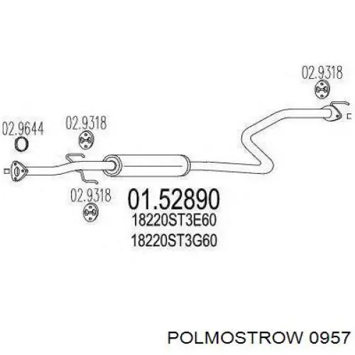 09.57 Polmostrow silenciador del medio