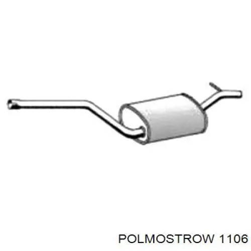 1106 Polmostrow silenciador del medio