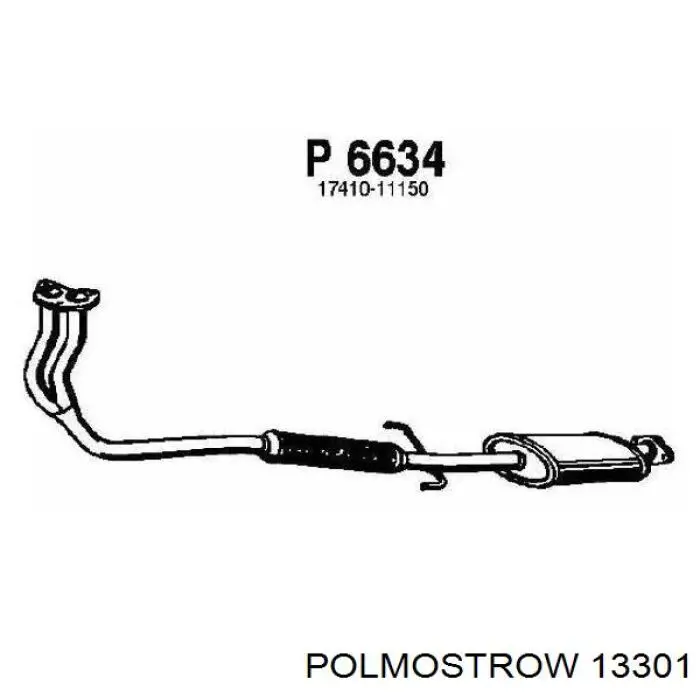 Silenciador, sección delantera Polmostrow 13301 precio, desde 39,26 EUR