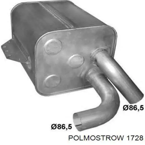 17.28 Polmostrow silenciador posterior