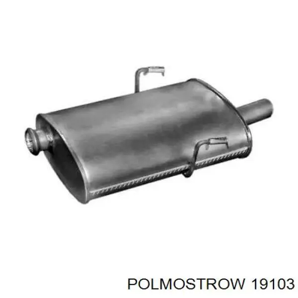 19103 Polmostrow silenciador posterior